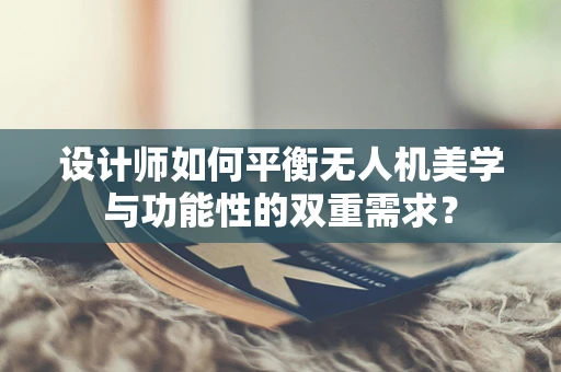设计师如何平衡无人机美学与功能性的双重需求？