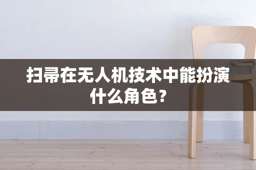 扫帚在无人机技术中能扮演什么角色？