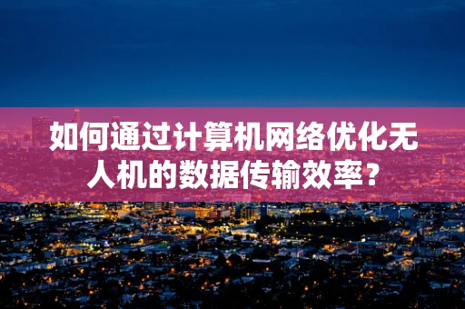 如何通过计算机网络优化无人机的数据传输效率？