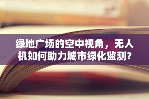 绿地广场的空中视角，无人机如何助力城市绿化监测？