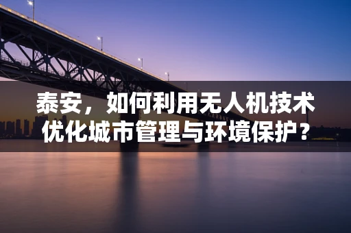 泰安，如何利用无人机技术优化城市管理与环境保护？
