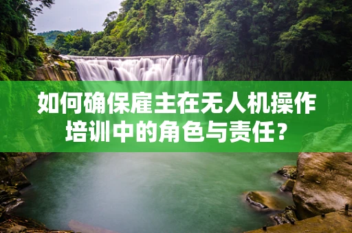 如何确保雇主在无人机操作培训中的角色与责任？