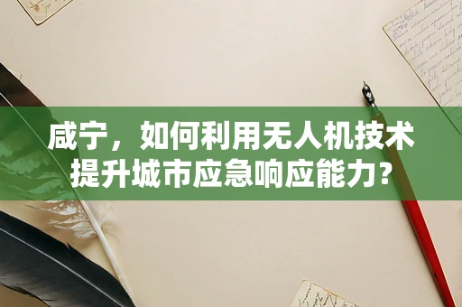咸宁，如何利用无人机技术提升城市应急响应能力？
