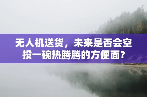 无人机送货，未来是否会空投一碗热腾腾的方便面？