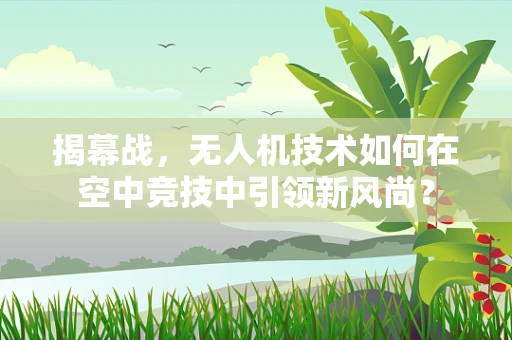 揭幕战，无人机技术如何在空中竞技中引领新风尚？