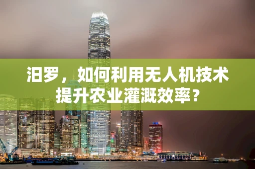 汨罗，如何利用无人机技术提升农业灌溉效率？