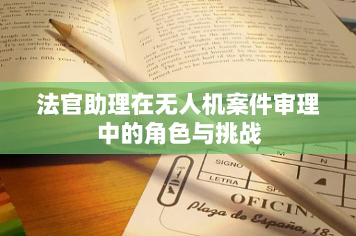 法官助理在无人机案件审理中的角色与挑战