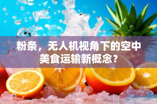 粉条，无人机视角下的空中美食运输新概念？