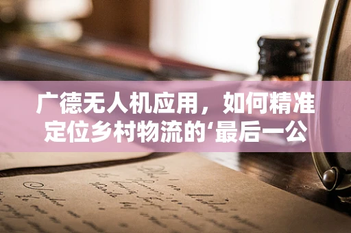 广德无人机应用，如何精准定位乡村物流的‘最后一公里’？