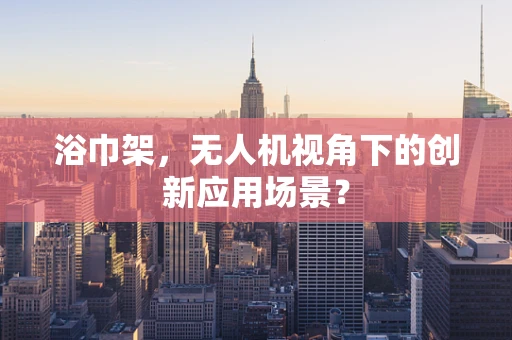 浴巾架，无人机视角下的创新应用场景？