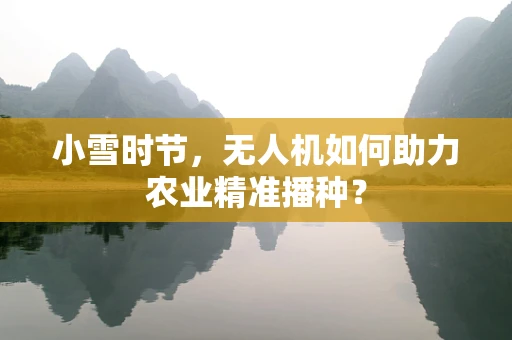 小雪时节，无人机如何助力农业精准播种？