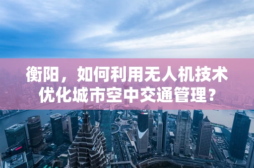 衡阳，如何利用无人机技术优化城市空中交通管理？