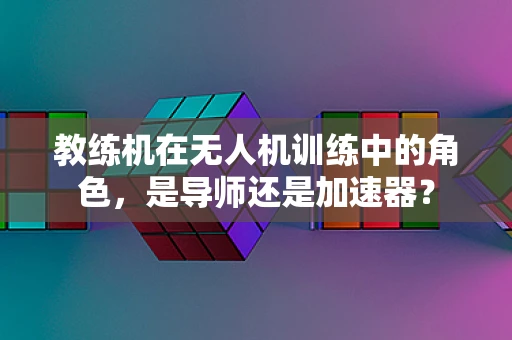 教练机在无人机训练中的角色，是导师还是加速器？
