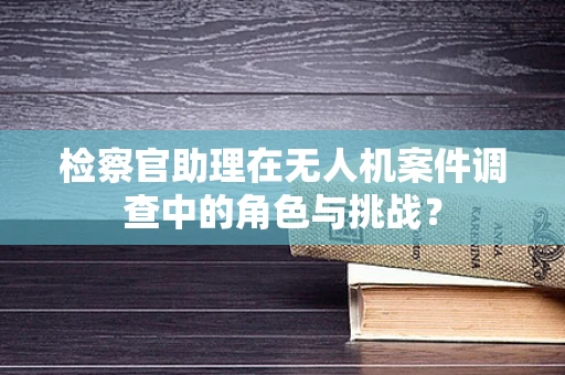 检察官助理在无人机案件调查中的角色与挑战？