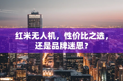 红米无人机，性价比之选，还是品牌迷思？
