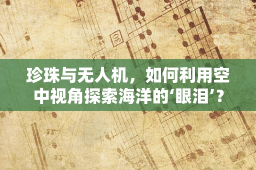 珍珠与无人机，如何利用空中视角探索海洋的‘眼泪’？