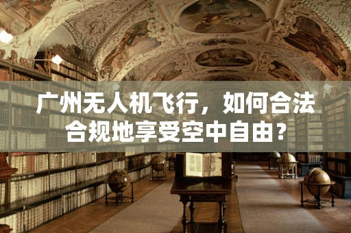 广州无人机飞行，如何合法合规地享受空中自由？