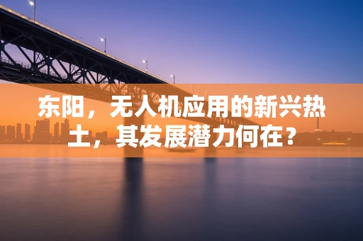 东阳，无人机应用的新兴热土，其发展潜力何在？