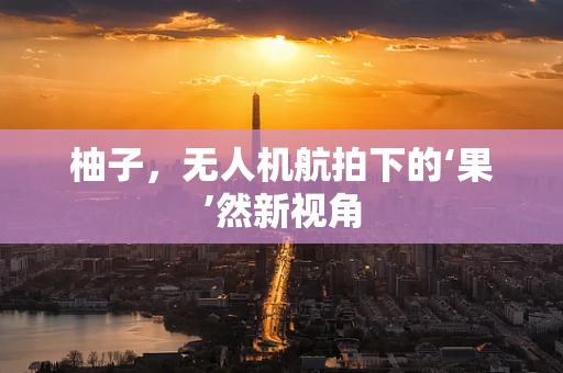 柚子，无人机航拍下的‘果’然新视角