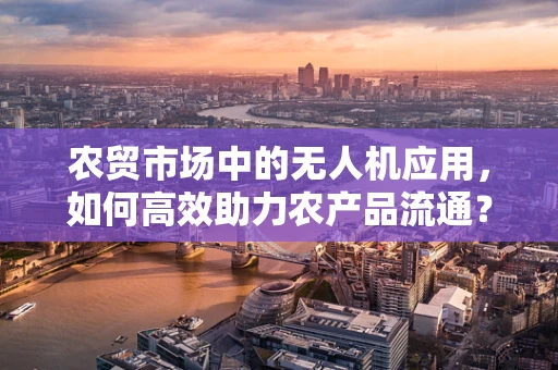 农贸市场中的无人机应用，如何高效助力农产品流通？