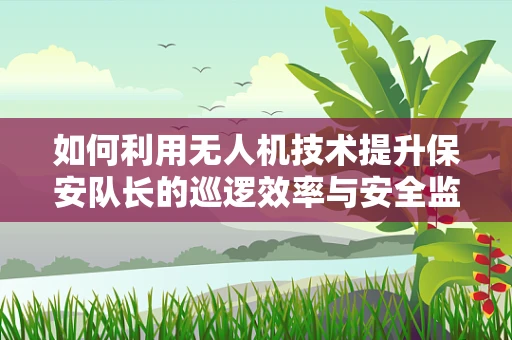 如何利用无人机技术提升保安队长的巡逻效率与安全监控？