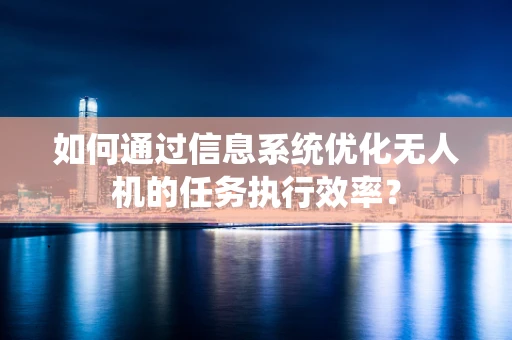 如何通过信息系统优化无人机的任务执行效率？