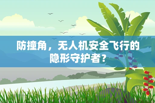 防撞角，无人机安全飞行的隐形守护者？