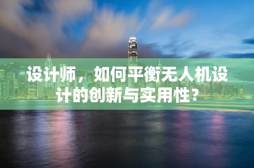 设计师，如何平衡无人机设计的创新与实用性？