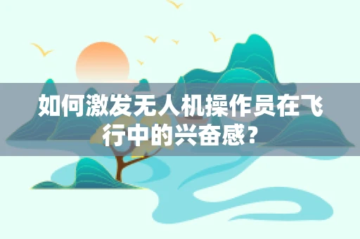 如何激发无人机操作员在飞行中的兴奋感？