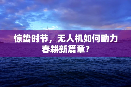 惊蛰时节，无人机如何助力春耕新篇章？