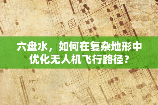 六盘水，如何在复杂地形中优化无人机飞行路径？