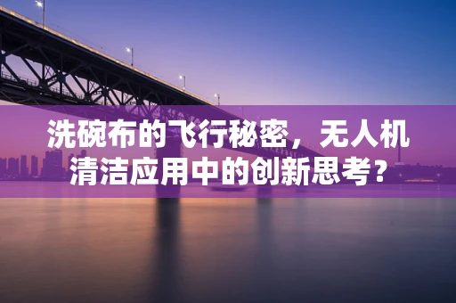 洗碗布的飞行秘密，无人机清洁应用中的创新思考？