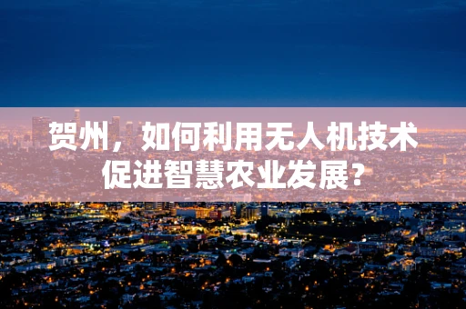 贺州，如何利用无人机技术促进智慧农业发展？