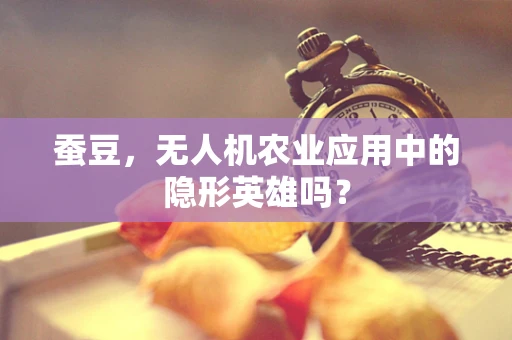 蚕豆，无人机农业应用中的隐形英雄吗？
