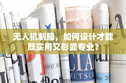 无人机制服，如何设计才能既实用又彰显专业？