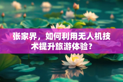 张家界，如何利用无人机技术提升旅游体验？