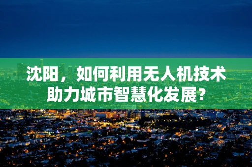 沈阳，如何利用无人机技术助力城市智慧化发展？