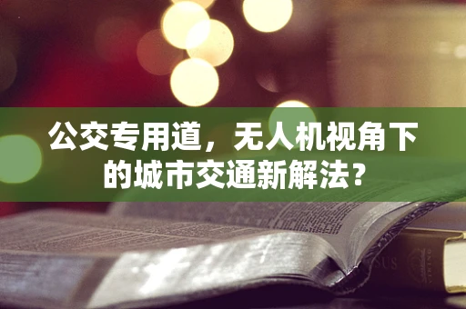 公交专用道，无人机视角下的城市交通新解法？