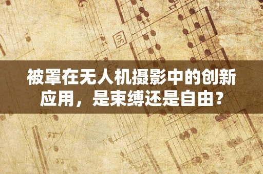 被罩在无人机摄影中的创新应用，是束缚还是自由？
