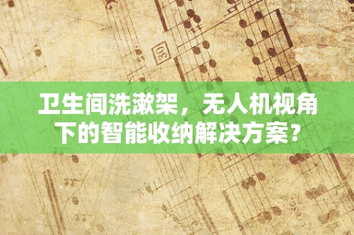 卫生间洗漱架，无人机视角下的智能收纳解决方案？