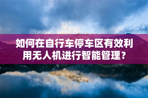 如何在自行车停车区有效利用无人机进行智能管理？