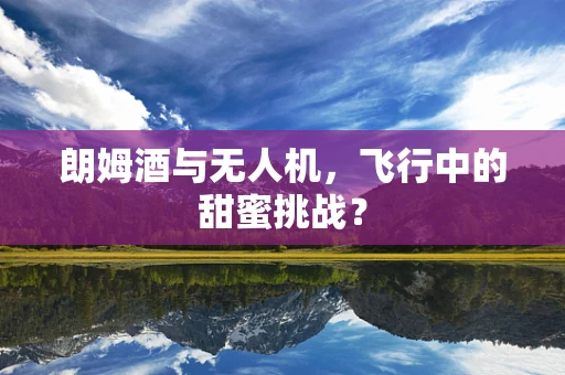 朗姆酒与无人机，飞行中的甜蜜挑战？