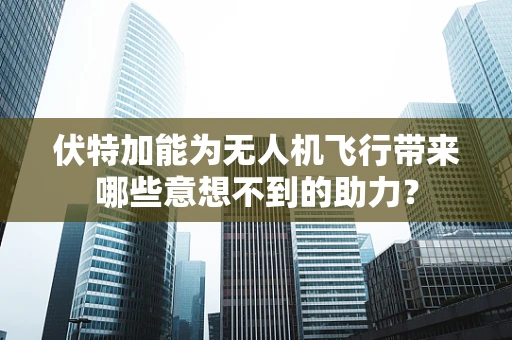 伏特加能为无人机飞行带来哪些意想不到的助力？