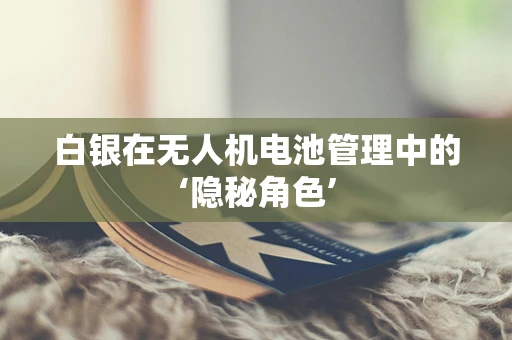 白银在无人机电池管理中的‘隐秘角色’
