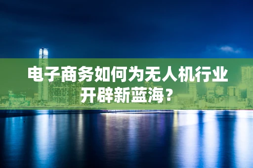 电子商务如何为无人机行业开辟新蓝海？