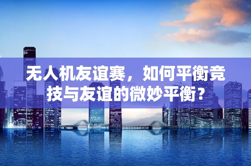 无人机友谊赛，如何平衡竞技与友谊的微妙平衡？
