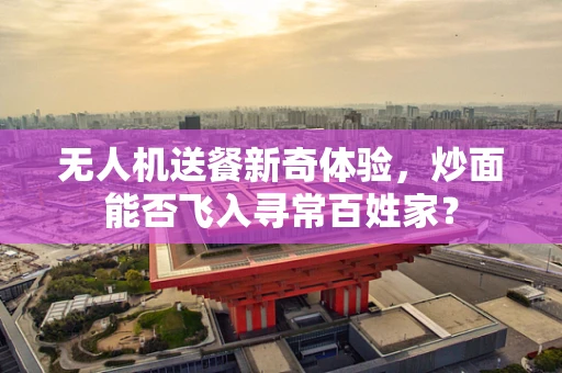 无人机送餐新奇体验，炒面能否飞入寻常百姓家？