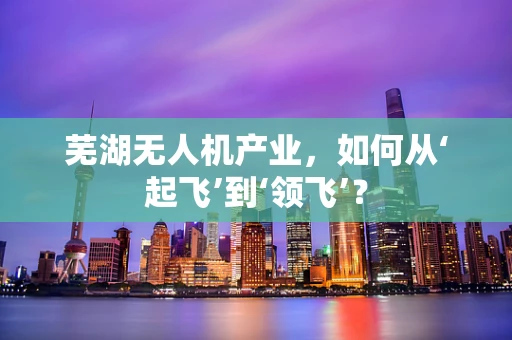 芜湖无人机产业，如何从‘起飞’到‘领飞’？
