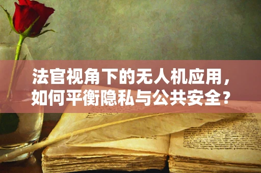 法官视角下的无人机应用，如何平衡隐私与公共安全？
