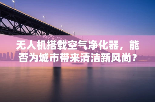 无人机搭载空气净化器，能否为城市带来清洁新风尚？